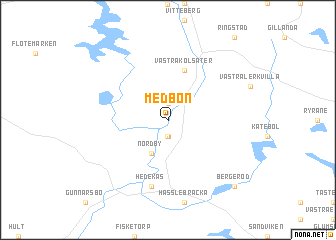 map of Medbön