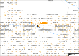 map of Meddegoda