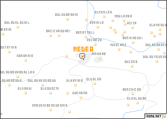 map of Médéa