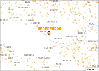 map of Međeđe Brdo