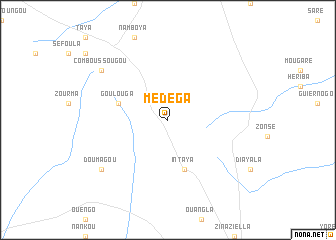 map of Médega