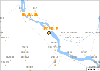 map of Médégué