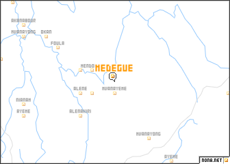 map of Médégué