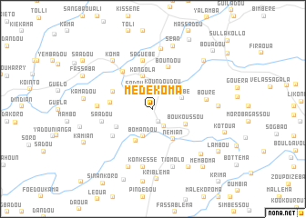 map of Médékoma