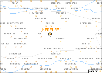 map of Medelby