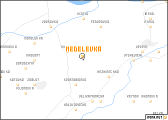 map of Medelevka