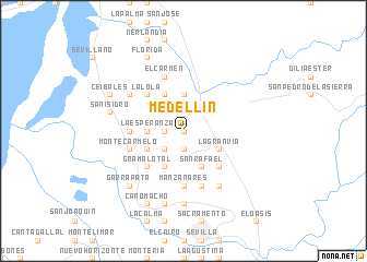 map of Medellín