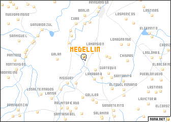 map of Medellín