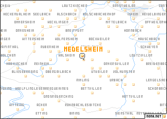 map of Medelsheim