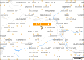 map of Medenbach