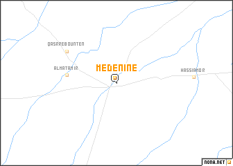 map of Medenine