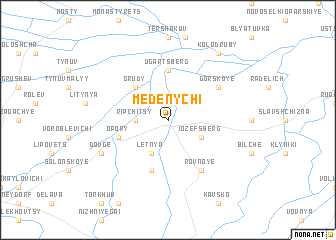 map of Medenychi