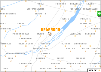 map of Medesano