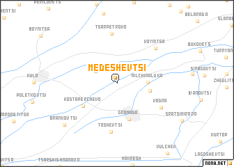 map of Medeshevtsi