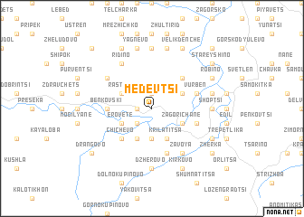 map of Medevtsi