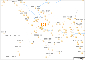 map of Međe