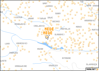 map of Međe