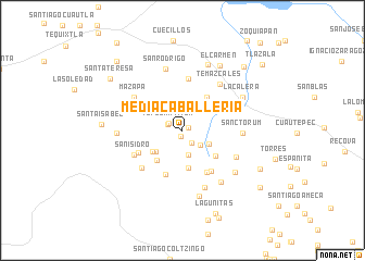 map of Media Caballería