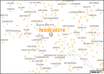 map of Media Cuesta
