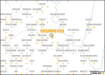 map of Médiamékou