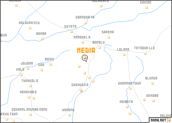 map of Media