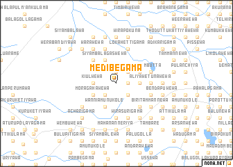 map of Medibegama
