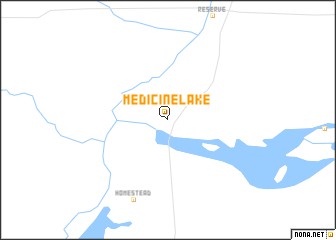 map of Medicine Lake