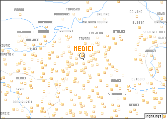 map of Medići