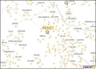 map of Medići