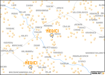 map of Medići