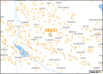 map of Medići