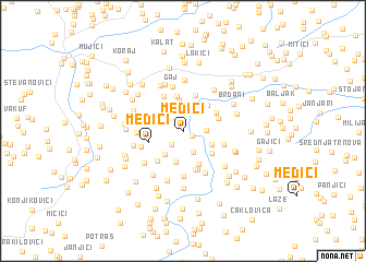 map of Medići