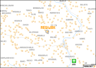 map of Međijak