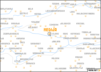 map of Medija