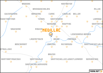 map of Médillac