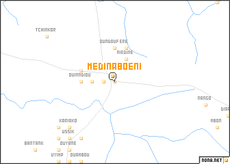 map of Médina Boéni