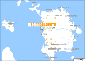 map of Medina del Oeste