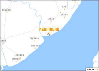 map of Medīnagar