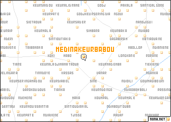 map of Médina Keur Babou