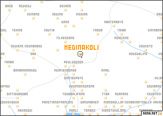 map of Médina Koli