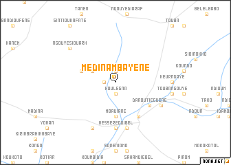 map of Médina Mbayène