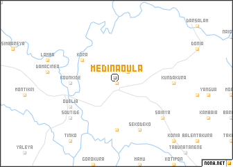 map of Médina Oula