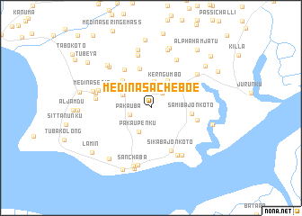 map of Medina Sacheboe