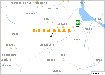 map of Médina Sanba Gouro