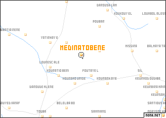 map of Médina Tobène