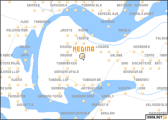 map of Medina