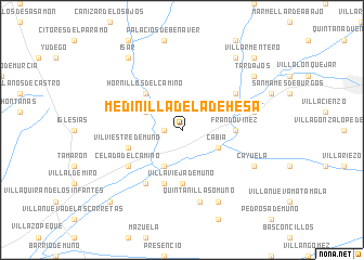 map of Medinilla de la Dehesa