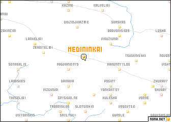 map of Medininkai