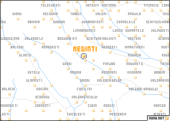 map of Medinţi