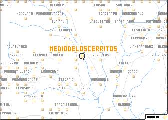 map of Medio de los Cerritos